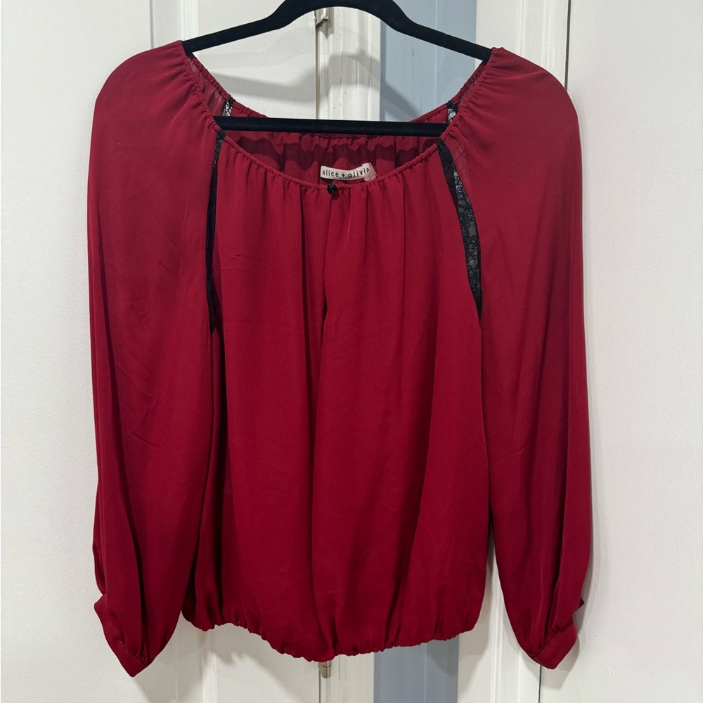 Alice and Olivia silk top